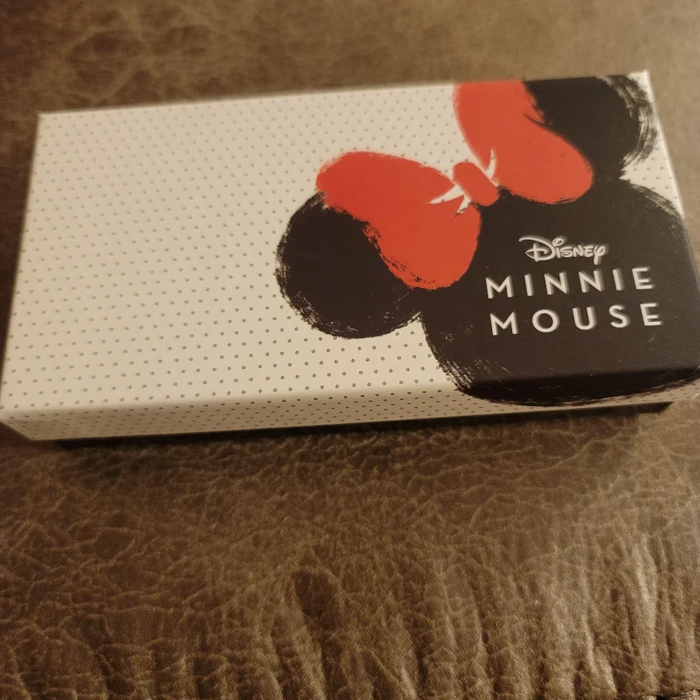 Licensed Disney Minnie Mouse Sterling Silver Earrings with Trinket Tray …